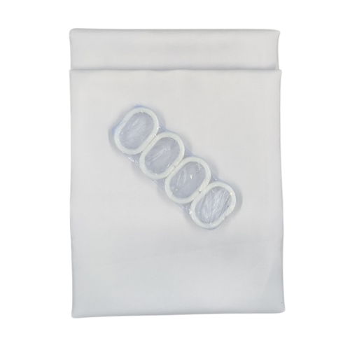 Shower Curtain + Rings 2.0M X 1.3M Blue