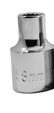 Socket 1/2" Dr 8Mm