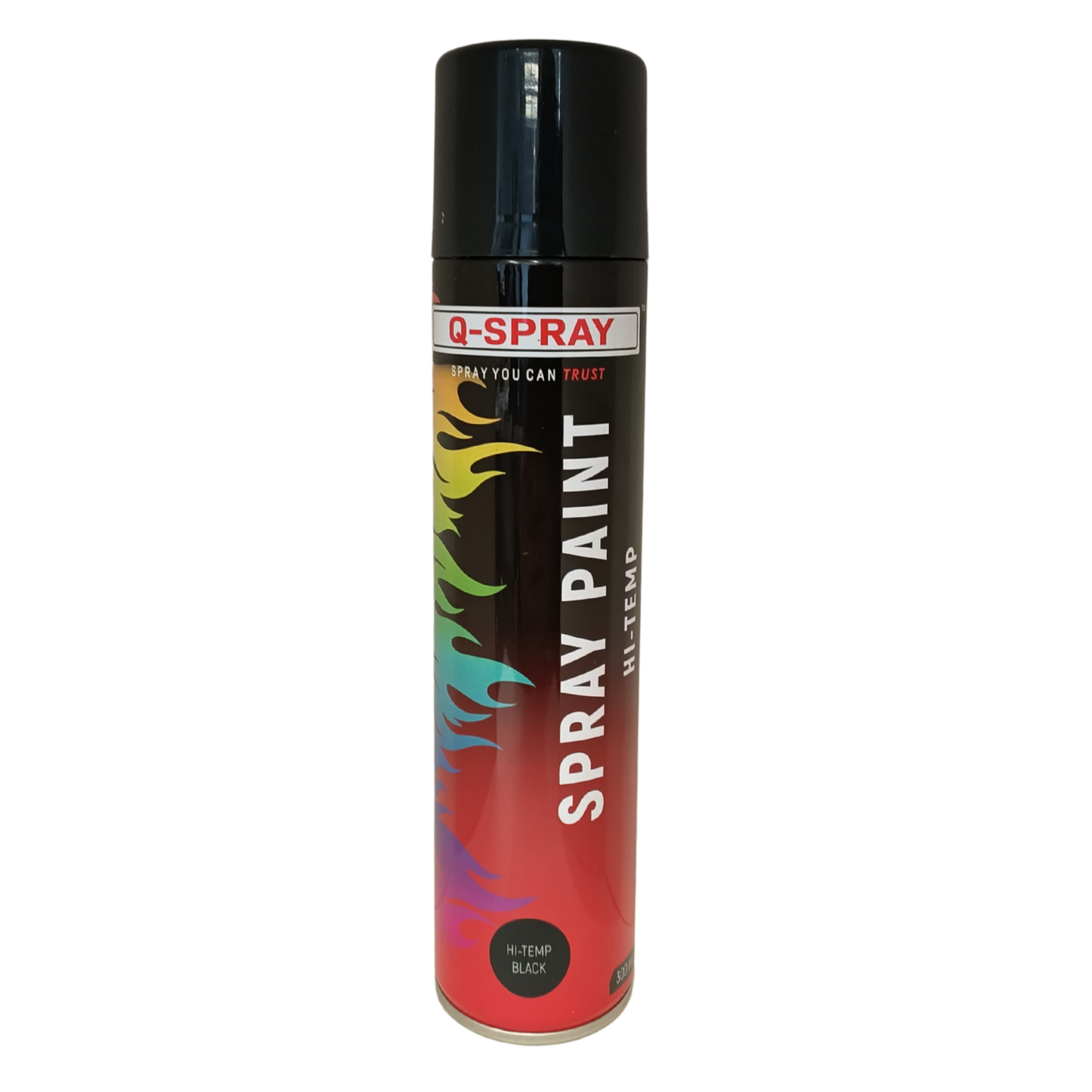 Q-Spray Paint Hi-Temp Black 300Ml