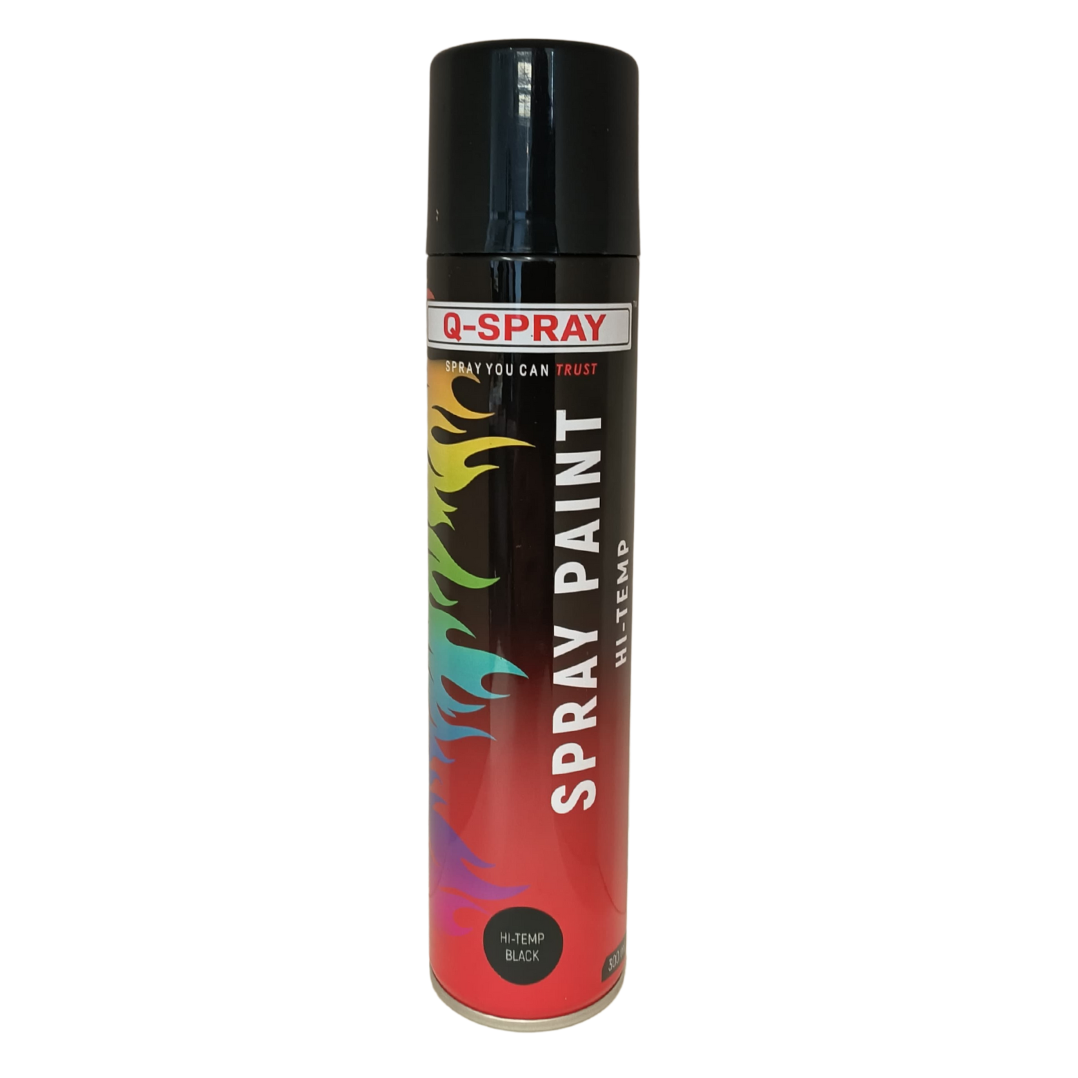 Q-Spray Paint Hi-Temp Black 300Ml