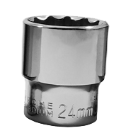 Socket 1/2" Dr 24Mm