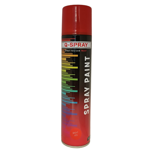 Q-Spray Paint Bright Red 300Ml